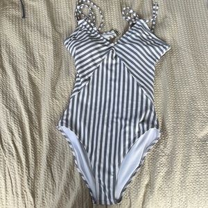 One piece striped bathing suit from Cupshe